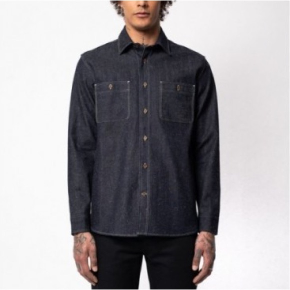 Nudie Jeans Sven Dry Bamboo Selvage (Dark Blue)